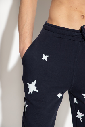 Navy blue Sweatpants with star motif JW Anderson